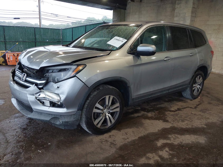2016 Honda Pilot, Front End, IAAI, VIN 5FNYF6H37GB009230 — photo 2