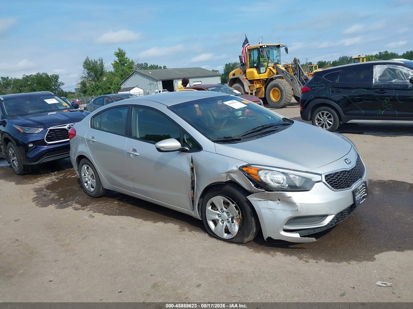 Vin: knafk4a61e5149832, lot: 46387658, kia forte lx 20141