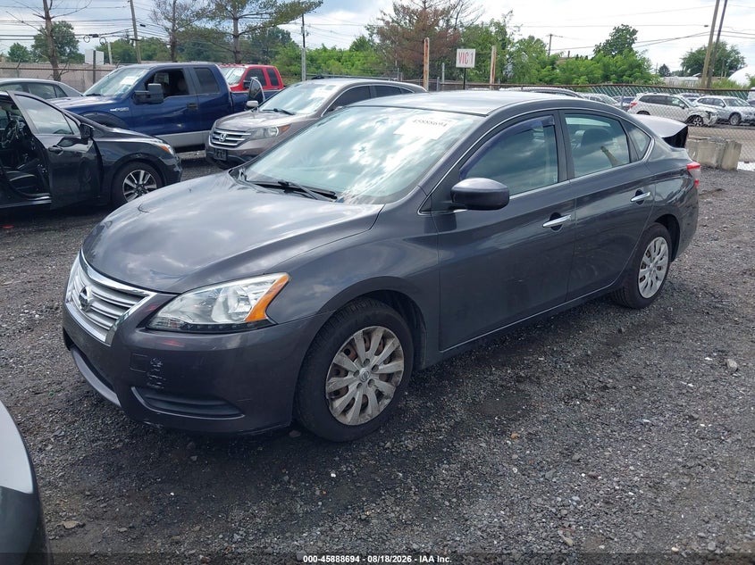 2015 Nissan Sentra, Front End, IAAI, VIN 3N1AB7AP0FL633308 — photo 2