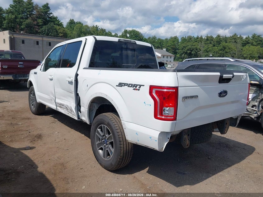 Vin: 1ftew1ef6hfb15427, lot: 46387745, ford f-150 xlt 20173