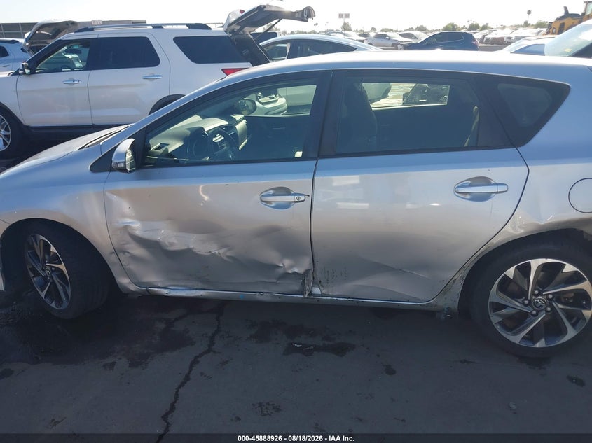 TOYOTA COROLLA IM 2017 VIN JTNKARJE5HJ546282