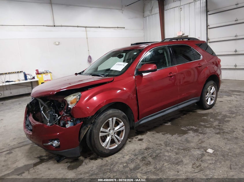 2013 Chevrolet Equinox, Удар спереду, IAAI, VIN 2GNALPEKXD6379396 — фото 2