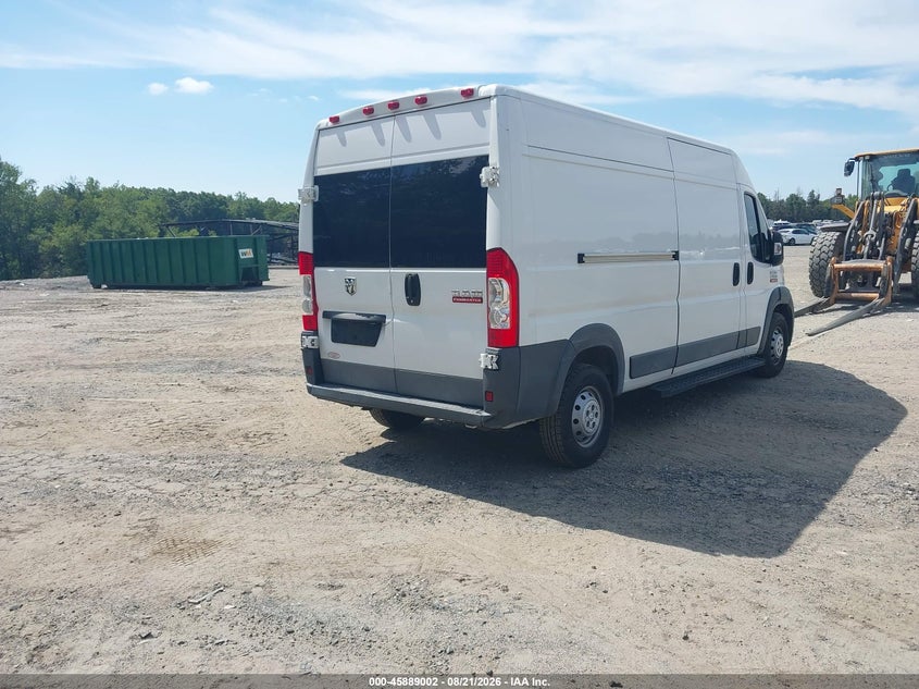 Vin: 3c6trvdg1he503148, lot: 46388036, ram promaster 2500 high roof 159 wb 20174