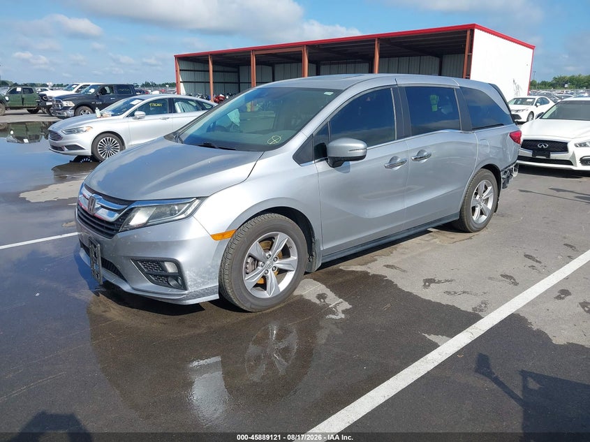 2018 Honda Odyssey, Rear, IAAI, VIN 5FNRL6H79JB074491 — photo 2