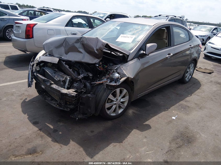 Vin: kmhcu4ae1eu757889, lot: 46388208, hyundai accent gls 20142