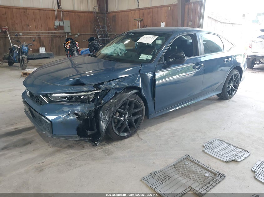 2026 Honda Civic, Left Front, IAAI, VIN 2HGFE2F5XTH545490 — photo 2
