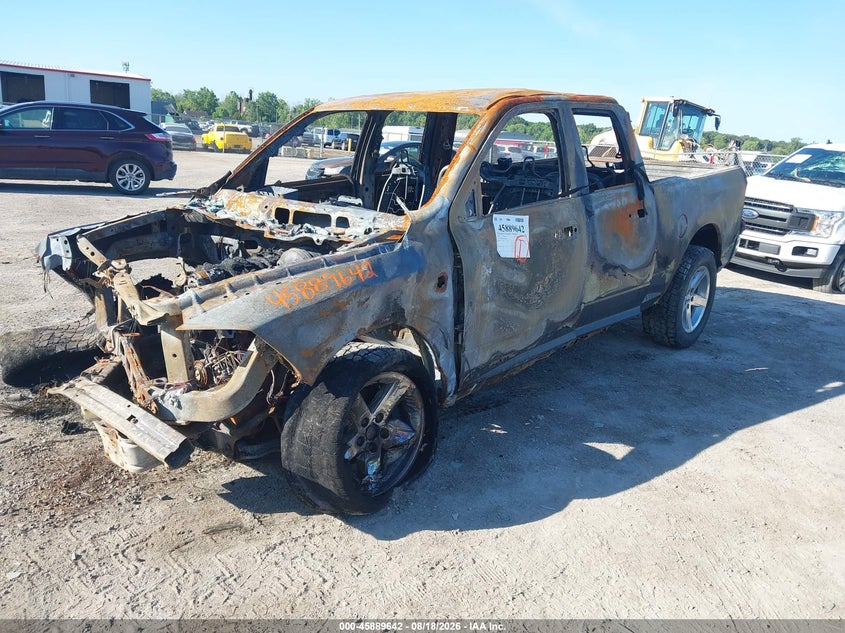 2016 RAM 1500, Total Burn, IAAI, VIN 1C6RR7FT9GS120859 — photo 2