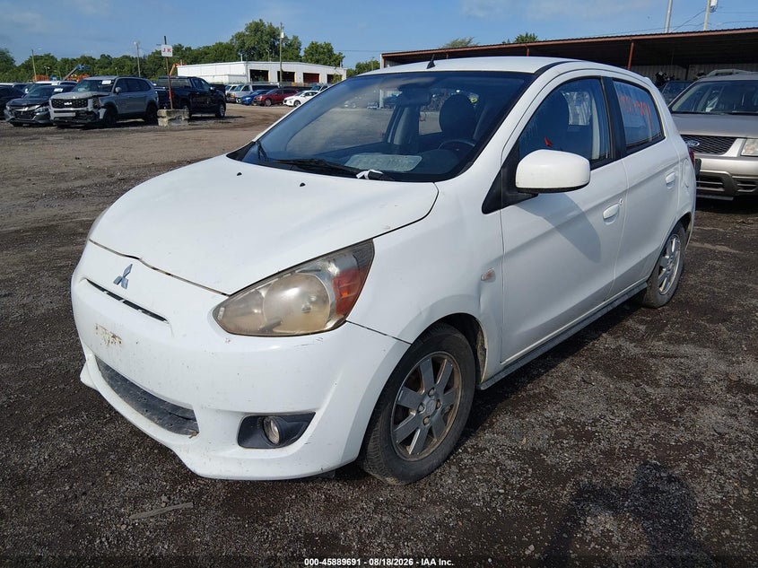 2014 Mitsubishi Mirage, Затопление, IAAI, VIN ML32A4HJ3EH025660 — фото 2
