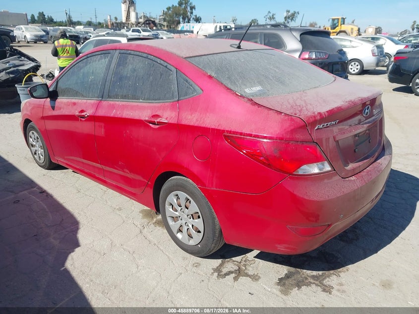 2015 HYUNDAI ACCENT SEDAN 1.6L I-4 DI, DOHC, VVT, 138HP