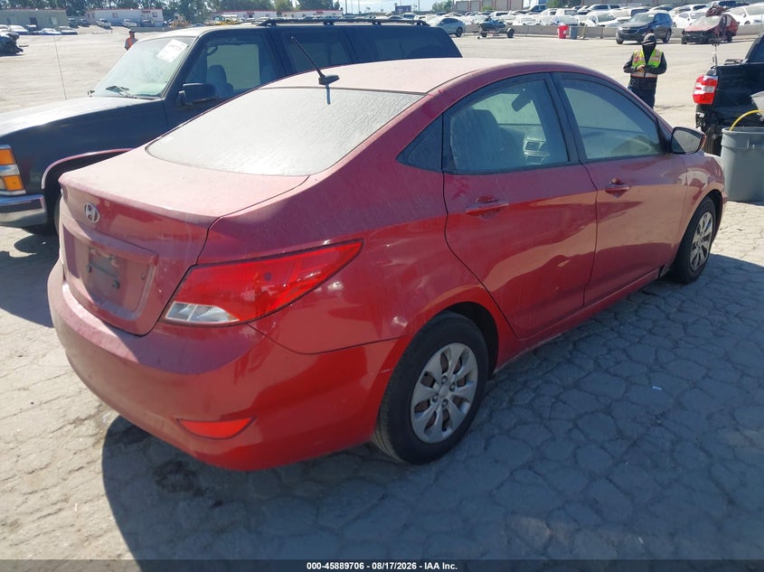 2015 HYUNDAI ACCENT SEDAN 1.6L I-4 DI, DOHC, VVT, 138HP