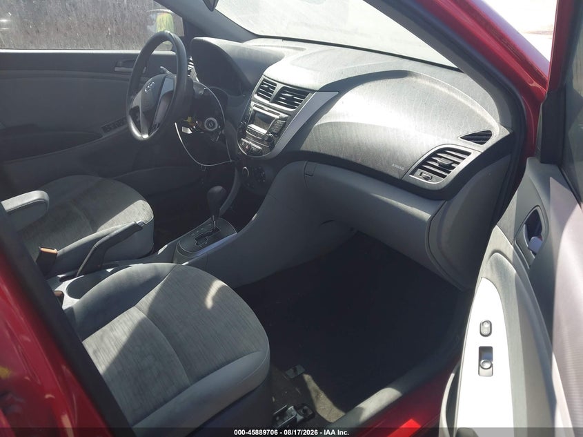 2015 HYUNDAI ACCENT SEDAN 1.6L I-4 DI, DOHC, VVT, 138HP
