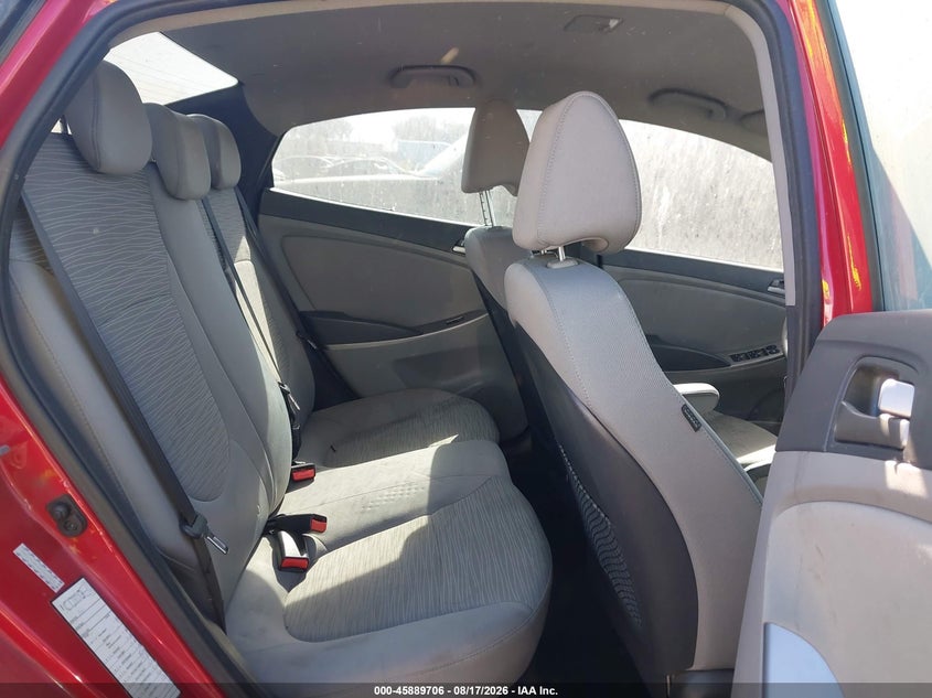 2015 HYUNDAI ACCENT SEDAN 1.6L I-4 DI, DOHC, VVT, 138HP