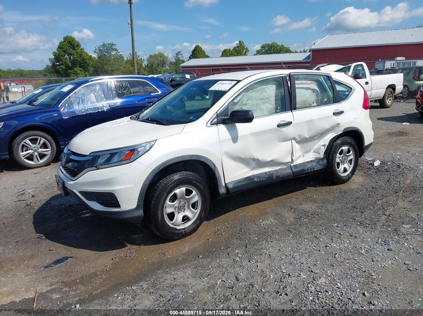 2016 Honda CR-V, Left Side, IAAI, VIN 5J6RM4H32GL064982 — photo 2