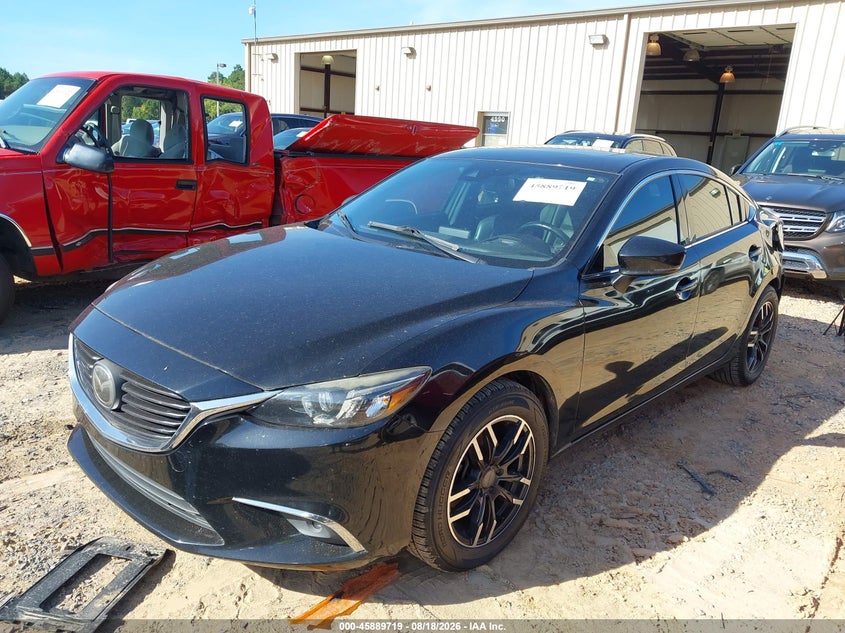 2017 Mazda 6, Left Rear, IAAI, VIN JM1GL1X54H1100105 — photo 2