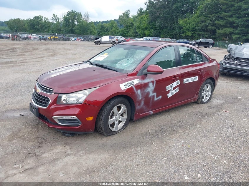 2015 Chevrolet Cruze, Вандализм, IAAI, VIN 1G1PC5SB0F7100013 — фото 2