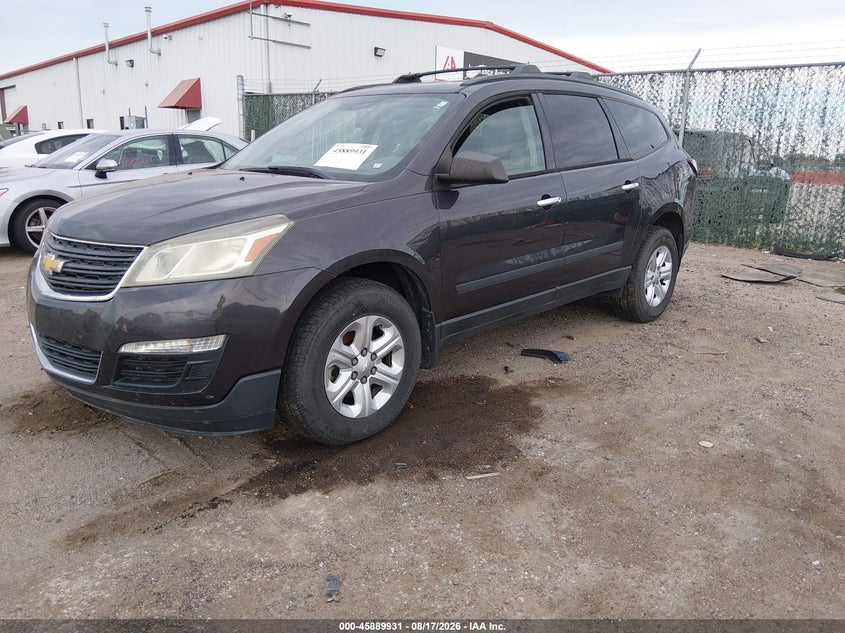 2015 Chevrolet Traverse, Обычный износ, IAAI, VIN 1GNKRFED5FJ248199 — фото 2