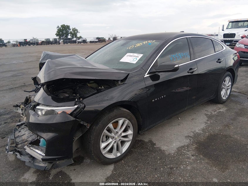 2018 Chevrolet Malibu, Удар спереду, IAAI, VIN 1G1ZD5ST8JF138800 — фото 2