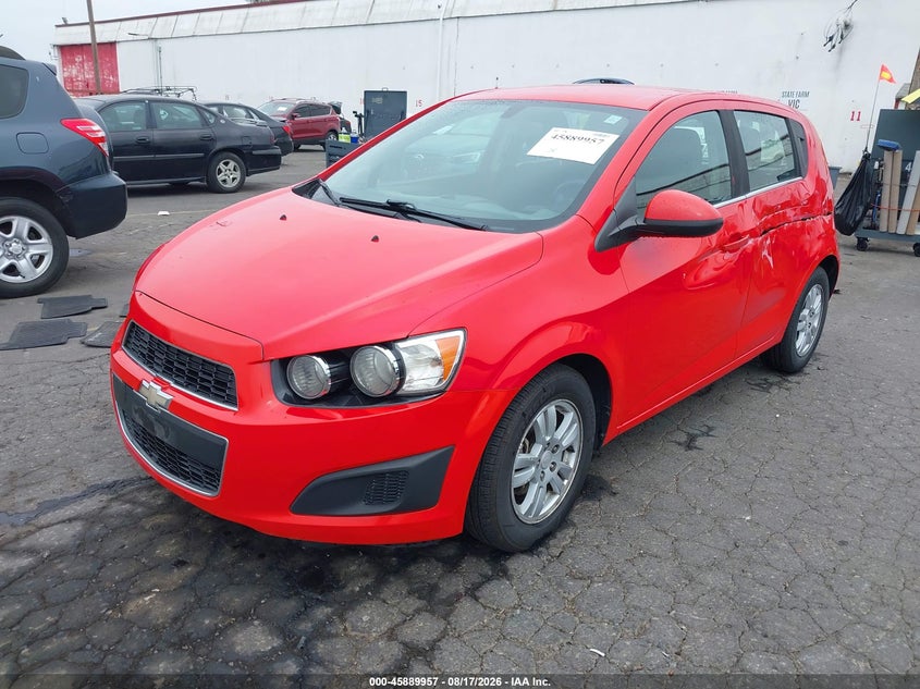 2014 Chevrolet Sonic, Левый бок, IAAI, VIN 1G1JC6SH0E4142214 — фото 2