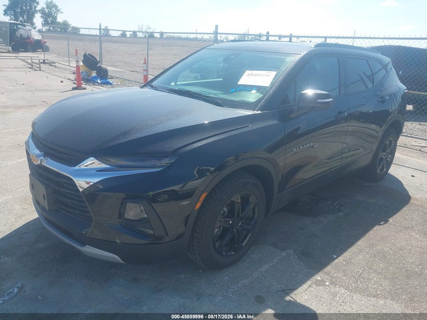 2022 Chevrolet Blazer, Hail, IAAI, VIN 3GNKBJRSXNS225501 — photo 2