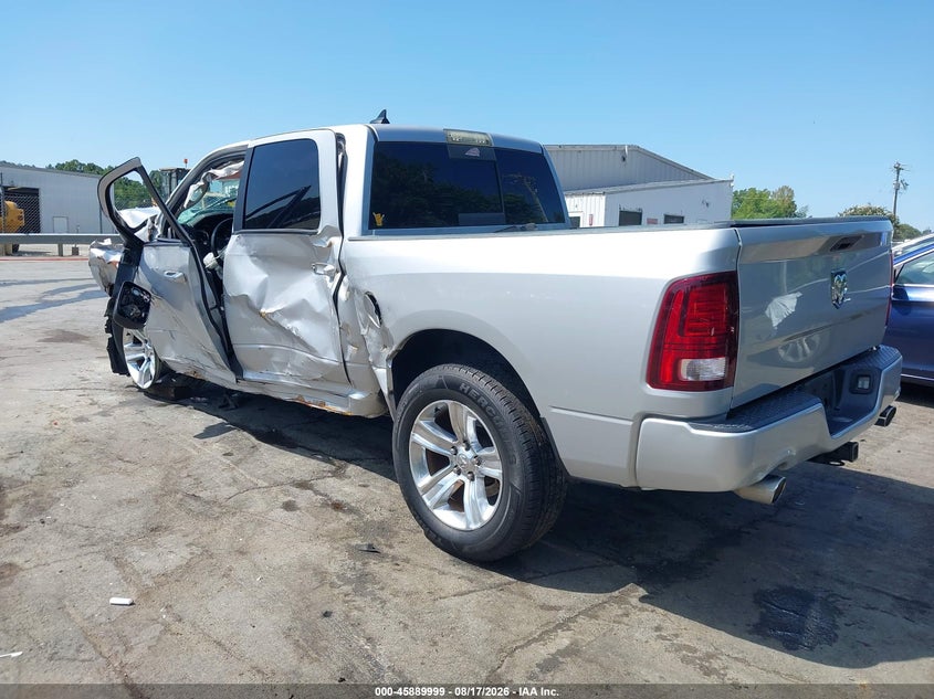 Vin: 1c6rr6mt5hs577618, lot: 46389033, ram 1500 sport  4x2 5'7 box 20173