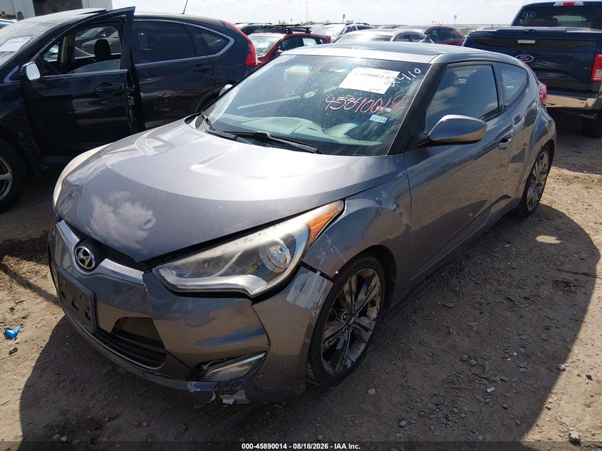Vin: kmhtc6ad2gu282410, lot: 46389048, hyundai veloster 20162