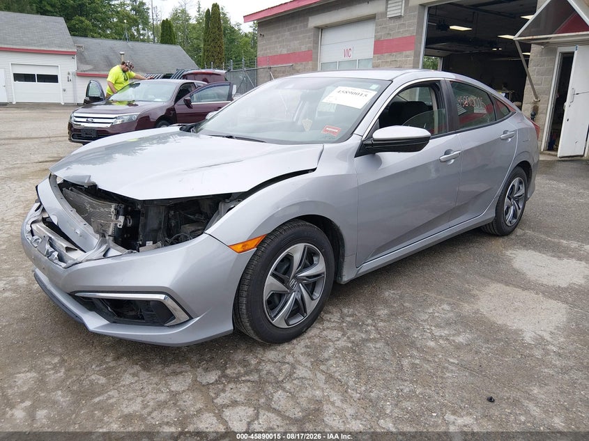 2019 Honda Civic, Удар спереди, IAAI, VIN 2HGFC2F69KH562701 — фото 2