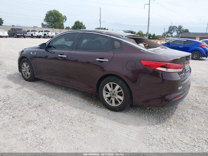 Vin: 5xxgt4l37gg018670, lot: 46389078, kia optima lx 20163