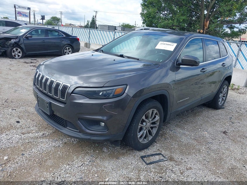 2019 Jeep Cherokee, Удар ззаду, IAAI, VIN 1C4PJLLX5KD429233 — фото 2