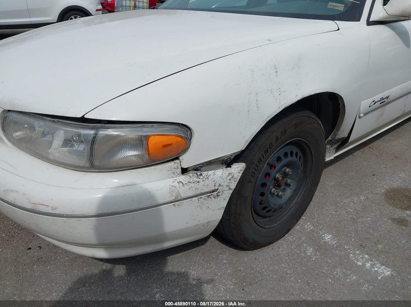BUICK CENTURY 2002 VIN 2G4WS52J421276224