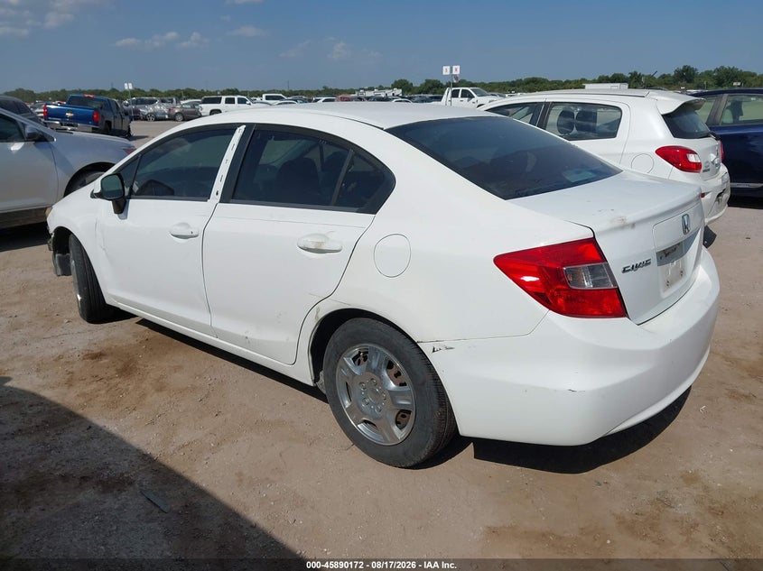 2012 HONDA CIVIC auction photo 3