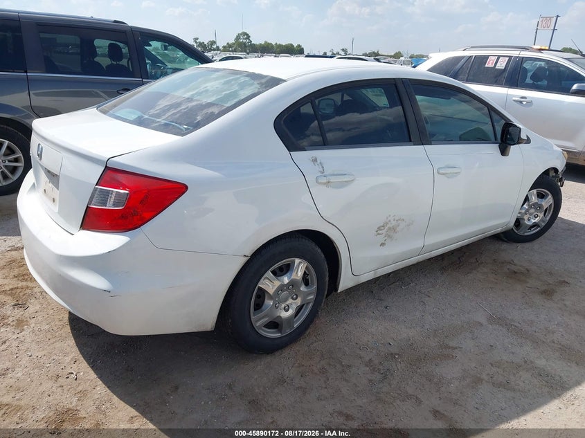 2012 HONDA CIVIC auction photo 4