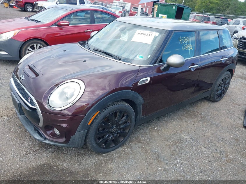 Vin: wmwln9c58g2e48382, lot: 46389266, mini clubman cooper s 20162