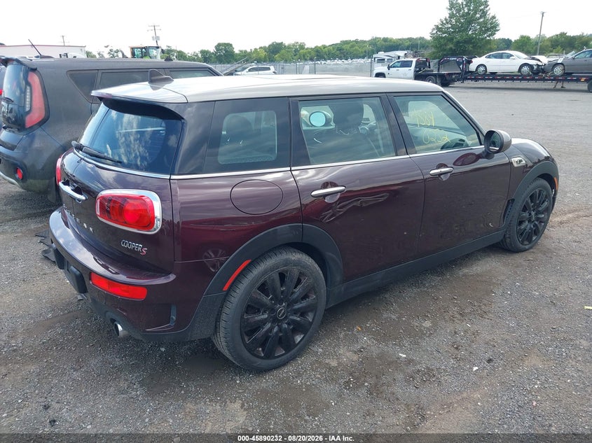Vin: wmwln9c58g2e48382, lot: 46389266, mini clubman cooper s 20164