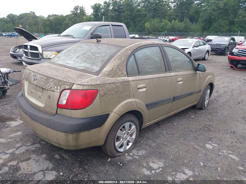 KIA RIO 2007 VIN KNADE123376190512