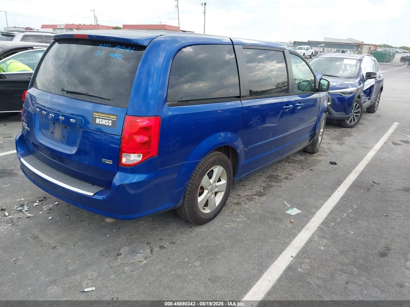 Vin: 2c4rdgbg9dr731519, lot: 46389376, dodge grand caravan se 20134