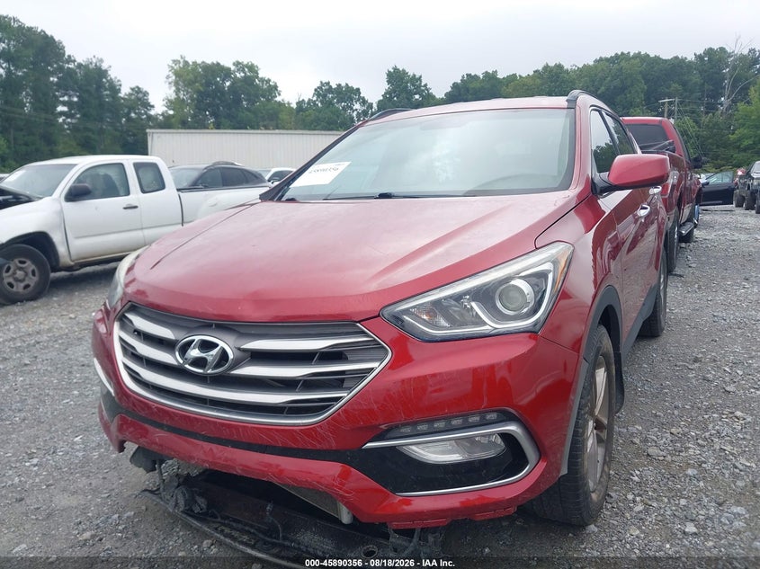 2017 Hyundai Santa Fe Sport 2.4L, Удар спереду, IAAI, VIN 5XYZU3LB1HG435299 — фото 2