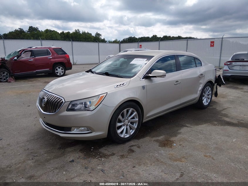 2014 Buick LaCrosse, Левый зад, IAAI, VIN 1G4GB5G35EF102593 — фото 2