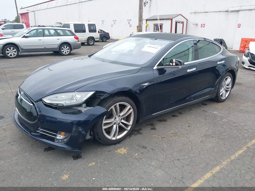 2012 Tesla Model S, Лівий бік, IAAI, VIN 5YJSA1CNXCFP02691 — фото 2