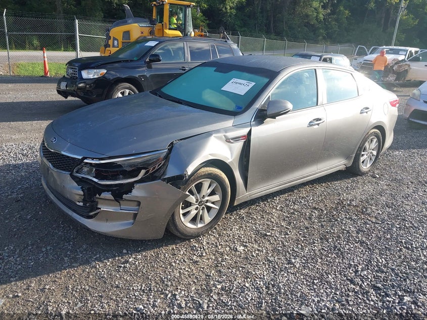 2016 Kia Optima, Front End, IAAI, VIN 5XXGT4L37GG029605 — photo 2