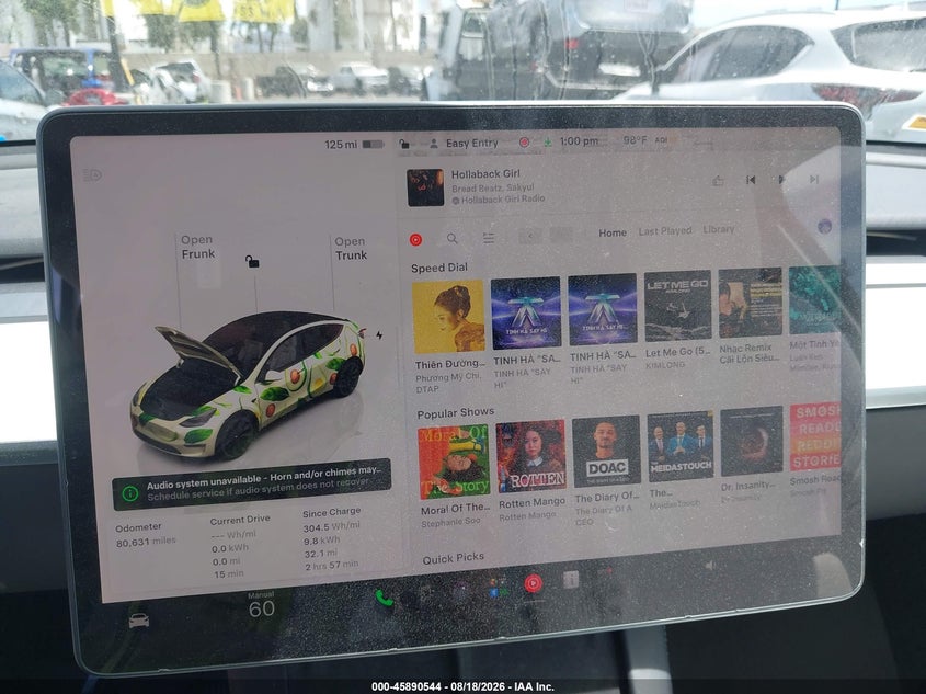 TESLA MODEL Y 2022 VIN 7SAYGDEE9NF445763