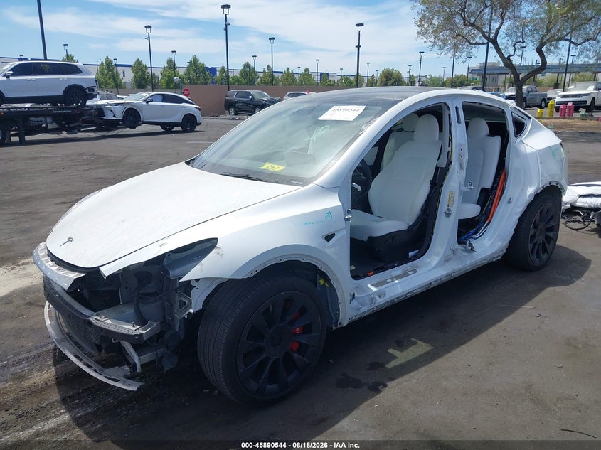 TESLA MODEL Y 2022 VIN 7SAYGDEE9NF445763