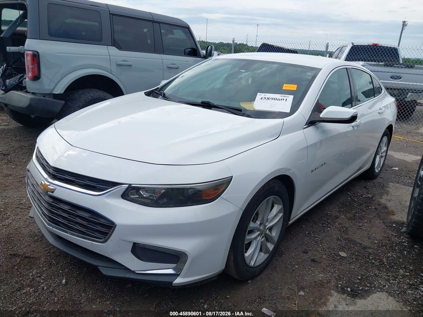 2017 Chevrolet Malibu, Right Front, IAAI, VIN 1G1ZE5ST7HF144739 — photo 2