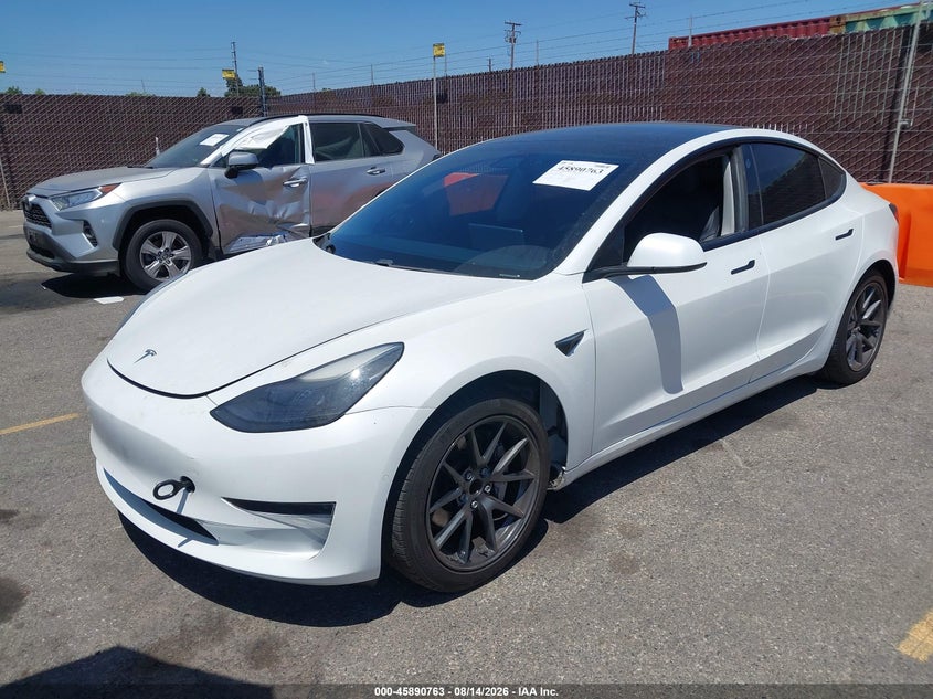 2021 Tesla Model 3, Ходовая, IAAI, VIN 5YJ3E1EA0MF870991 — фото 2