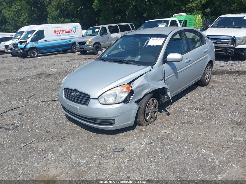 2010 Hyundai Accent, Front End, IAAI, VIN KMHCN4AC8AU493110 — photo 2
