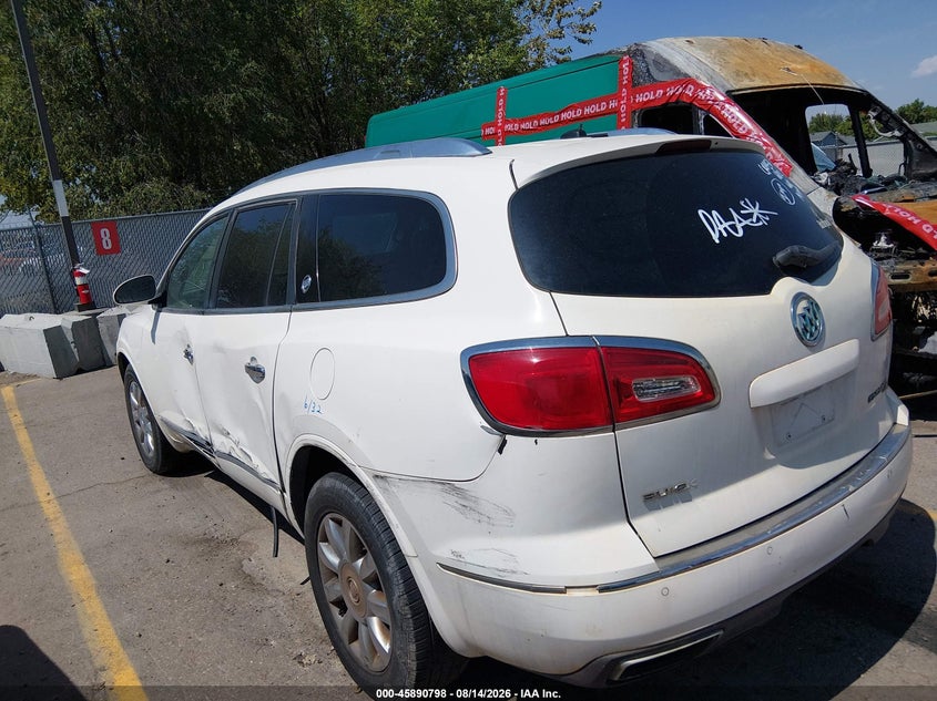 Vin: 5gakvbkd7ej346670, lot: 46389832, buick enclave leather 20143