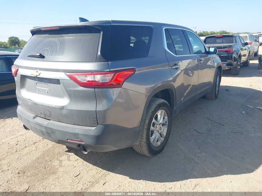 Vin: 1gnerfkw8kj250218, lot: 46390005, chevrolet traverse ls 20194