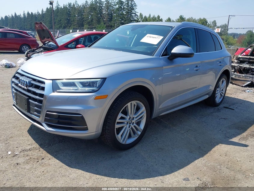 2019 Audi Q5, Right Front, IAAI, VIN WA1BNAFY4K2020783 — photo 2