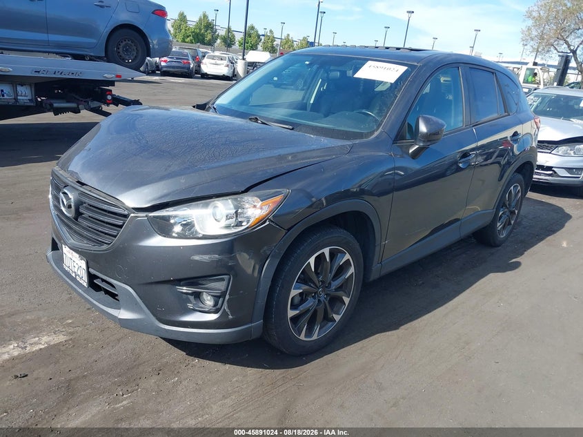Vin: jm3ke2dy6g0818971, lot: 46390058, mazda cx-5 grand touring 20162