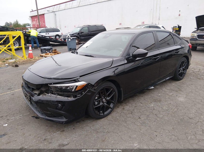 2022 Honda Civic Sport, Front End, IAAI, VIN 2HGFE2F55NH570056 — photo 2
