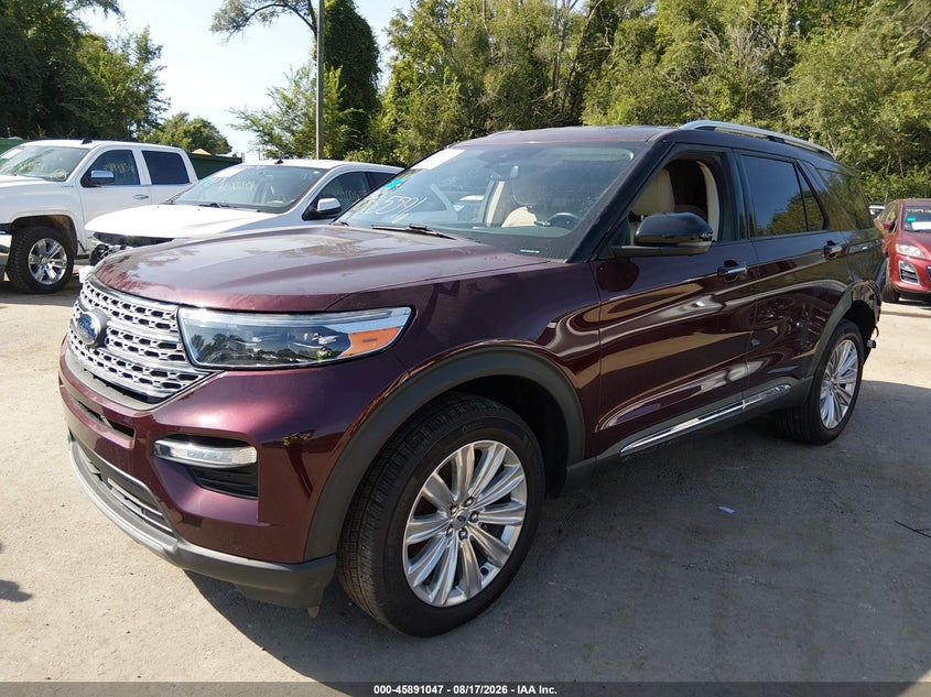 2022 Ford Explorer, Rear, IAAI, VIN 1FM5K8FW9NNA04550 — photo 2
